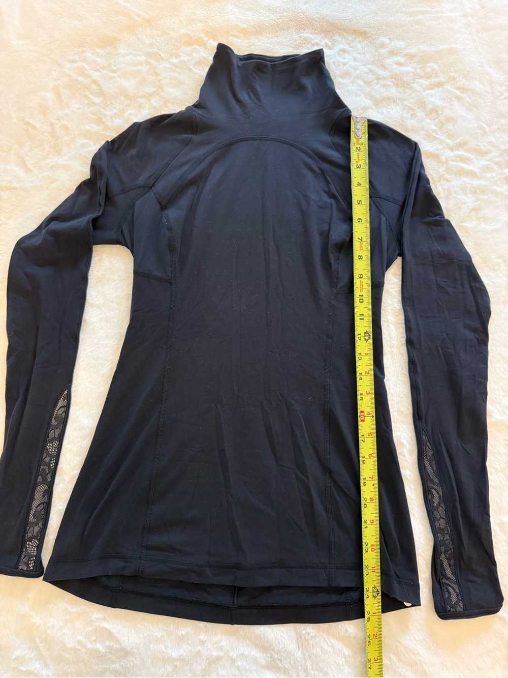 lululemon athletica Black Long-Sleeve Funnel Neck Top